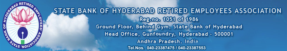 Welcome to State Bank of Hyderabad Retired Association